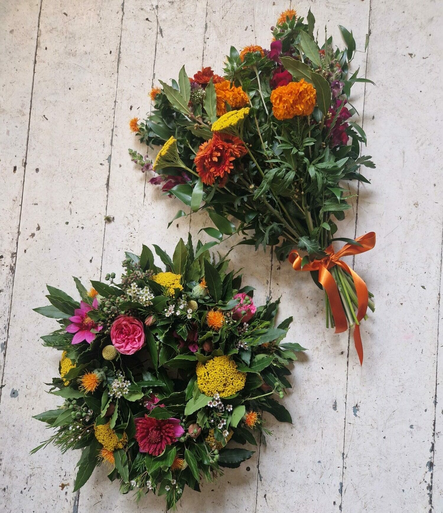 sheaf and wreath funeral page