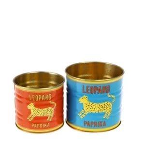 Storage tins- Leopard herb tins, mini