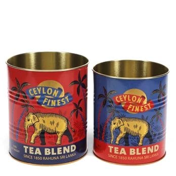 Storage tins, Elephant- Ceylon finest